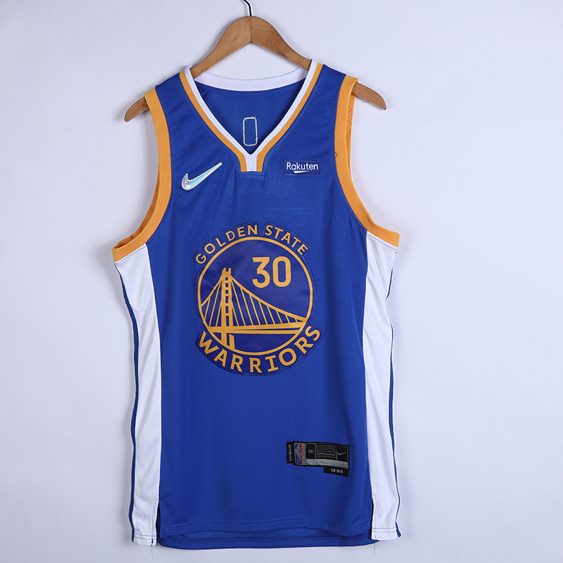 2022 Men Golden State Warriors #30 Curry blue City Edition 75TH Nike NBA Jerseys->golden state warriors->NBA Jersey